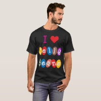 I Heart Jelly Beans Love Sweets Candy T-Shirt