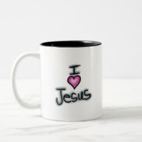 I heart Jesus I love Jesus with Pink Heart