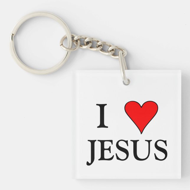I HEART JESUS KEY RING (Front)
