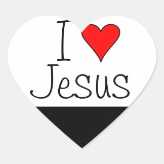 I heart Jesus Sticker