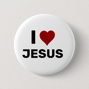 I Heart JesusI Love Jesus Button