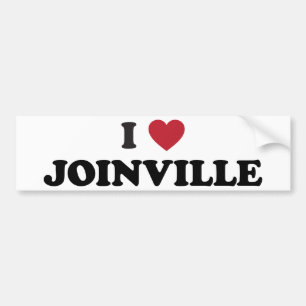 I Heart Joinville Brazil Bumper Sticker