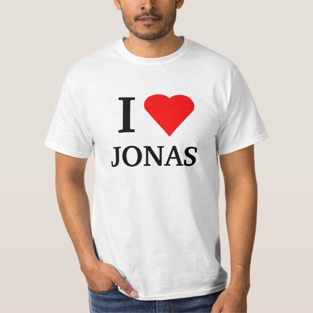 I heart JONAS T-Shirt (Front)