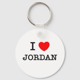 I HEART JORDAN KEY RING