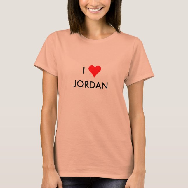 i heart jordan T-Shirt (Front)