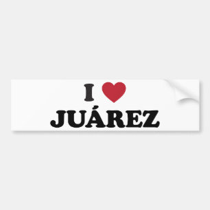 I Heart Juarez Mexico Bumper Sticker