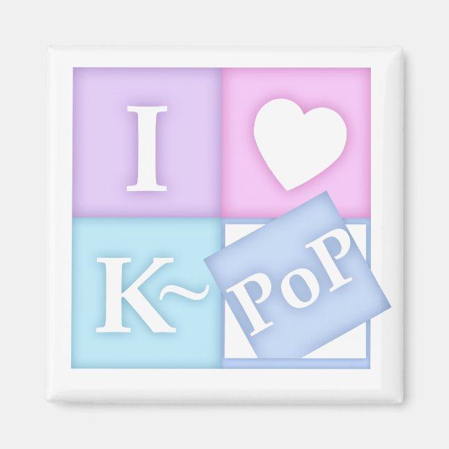 I Heart K~Pop Magnet (Front)