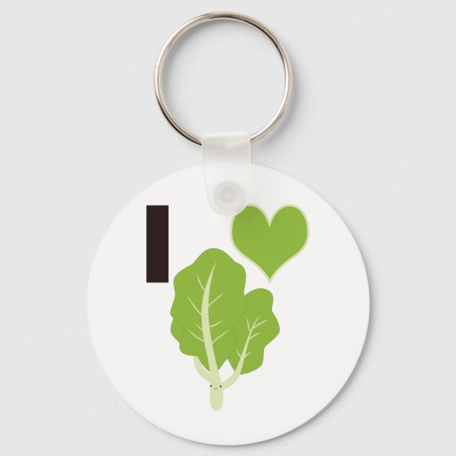 I heart Kale Key Ring (Front)