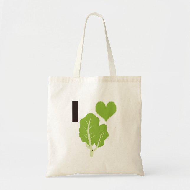 I heart Kale Tote Bag (Front)
