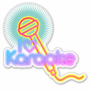 i heart karaoke singing music microphone