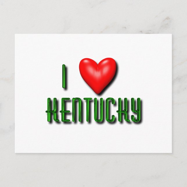 I Heart Kentucky Postcard (Front)