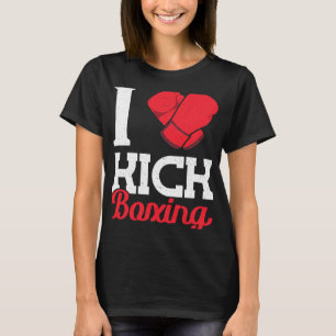 I Heart Kick Boxing Title Boxing T-Shirt