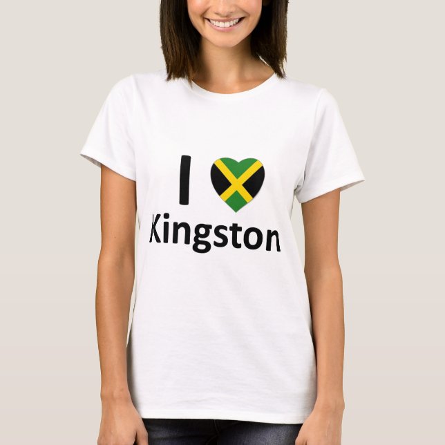 I heart Kingston (Jamaica) T-Shirt (Front)