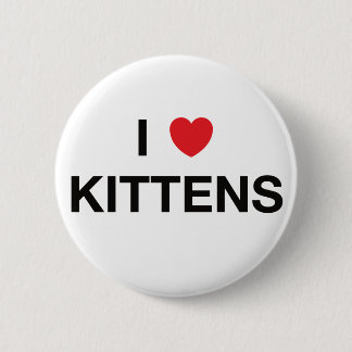 I HEART KITTENS badge