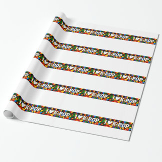 i heart korean pop wrapping paper
