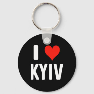 I Heart Kyiv Ukraine - Love - Travel Vacation  Key Ring