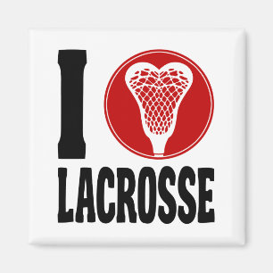 I Heart Lacrosse Magnet