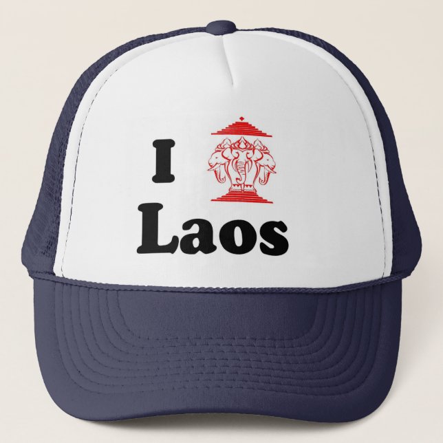 I Heart LAOS Trucker Hat (Front)