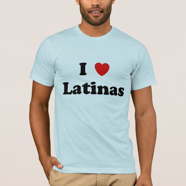 I Heart Latinas T-Shirt (Front)