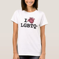 I Heart LGBTQ+ anatomically correct heart