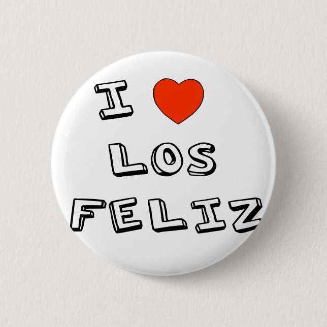 I Heart Los Feliz 6 Cm Round Badge (Front)