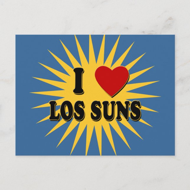 I Heart Los Suns I Love Los Suns Tshirts Postcard (Front)