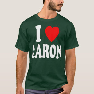 I Heart (Love) Aaron Cute Matching Couple Spouse T-Shirt