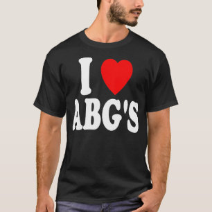 I Heart Love ABGs Asian Girl ABG Boba Baddies Bubb T-Shirt