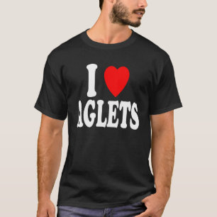I Heart (Love) Aglets Fancy Shoe Lace Cover Lover T-Shirt