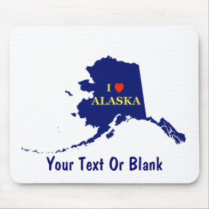 I Heart (Love) Alaska Mouse Pad