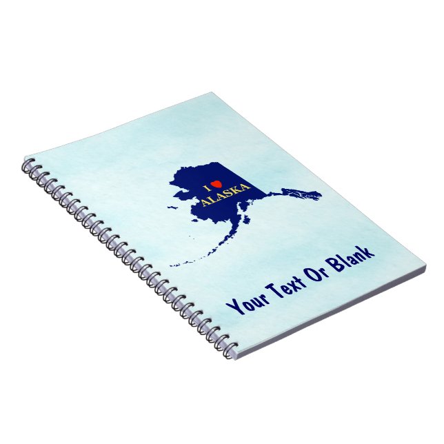 I Heart (Love) Alaska Notebook (Right Side)