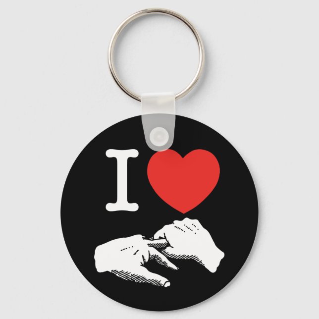 I Heart (Love) Anal Key Ring (Front)