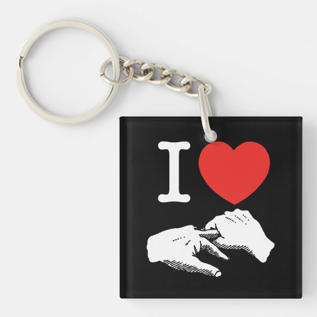 I Heart (Love) Anal Key Ring (Front)