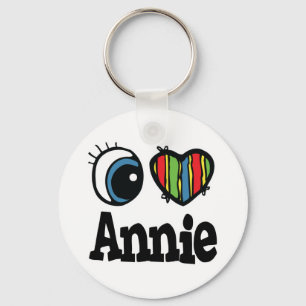 I Heart (Love) Annie Key Ring