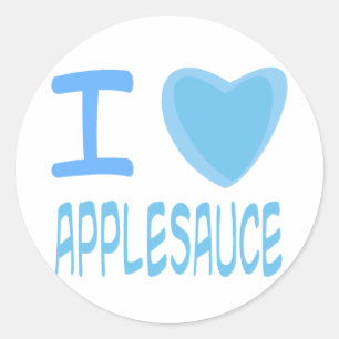 I Heart (Love) applesauce Classic Round Sticker