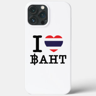 I Heart (Love) Baht iPhone 13 Pro Max Case