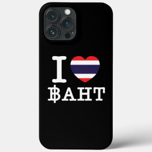I Heart (Love) Baht iPhone 13 Pro Max Case