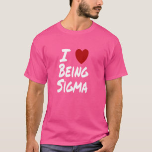 I Heart (Love) Being Sigma Loner Meme Introvert In T-Shirt