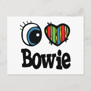 I Heart (Love) Bowie Postcard