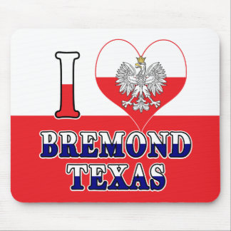 I Heart Love Bremond Texas Mouse Pad