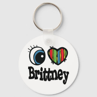 I Heart (Love) Brittney Key Ring