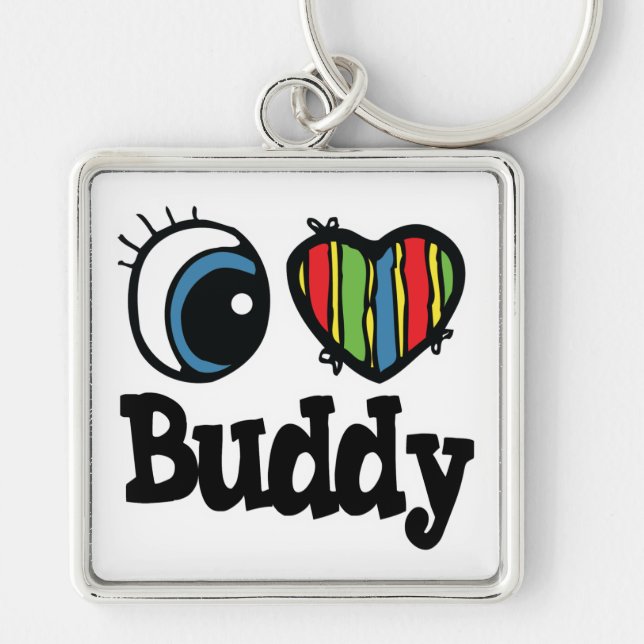 I Heart (Love) Buddy Key Ring (Front)