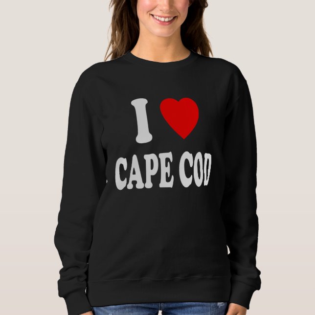I Heart Love Cape Cod Travel Tourism Vacation Sweatshirt (Front)