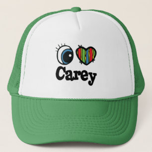 I Heart (Love) Carey Trucker Hat