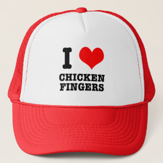 I HEART (LOVE) CHICKEN FINGERS TRUCKER HAT