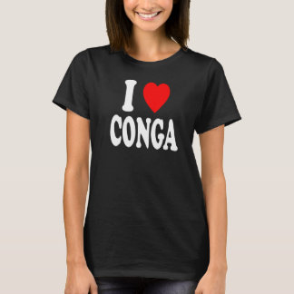 I Heart (Love) Conga Dance Drums Premium T-Shirt