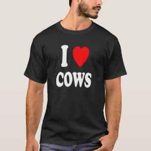 I Heart Love Cows Farm Favourite Animal Ranch Catt T-Shirt