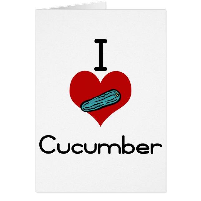 I heart-love cucumber (Front)