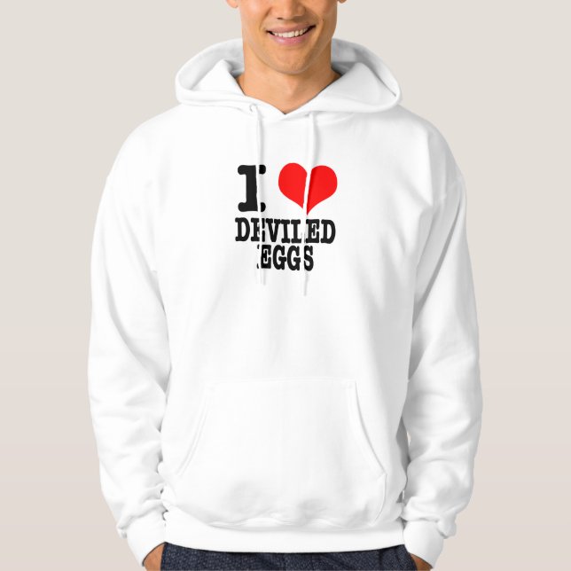 I HEART (LOVE) DEVILED EGGS HOODIE (Front)