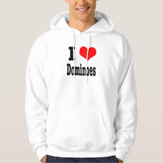 I HEART (LOVE) dominoes Hoodie